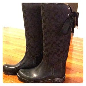 Coach rain boots